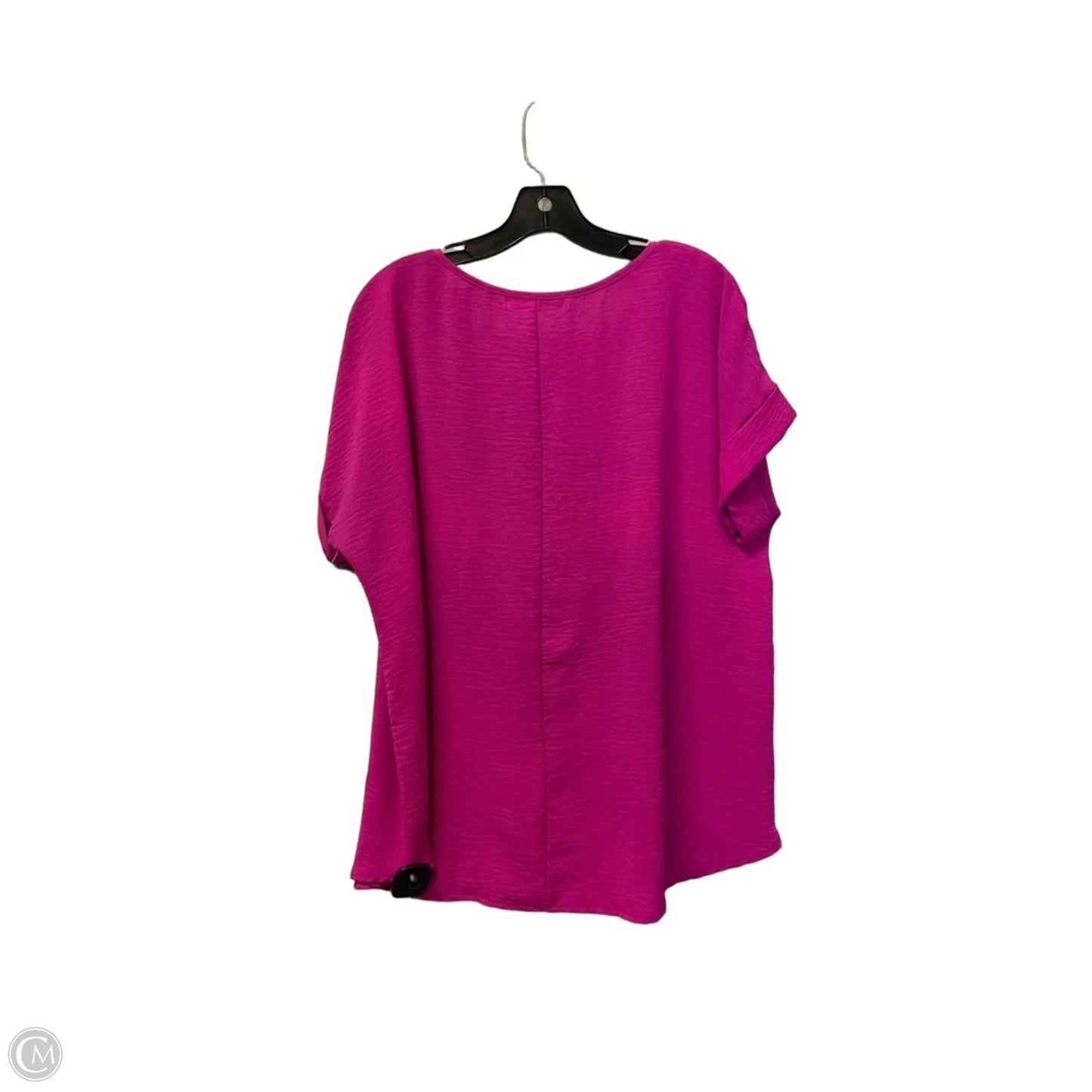 Top Short Sleeve By Almost Pink In Pink, Size: L