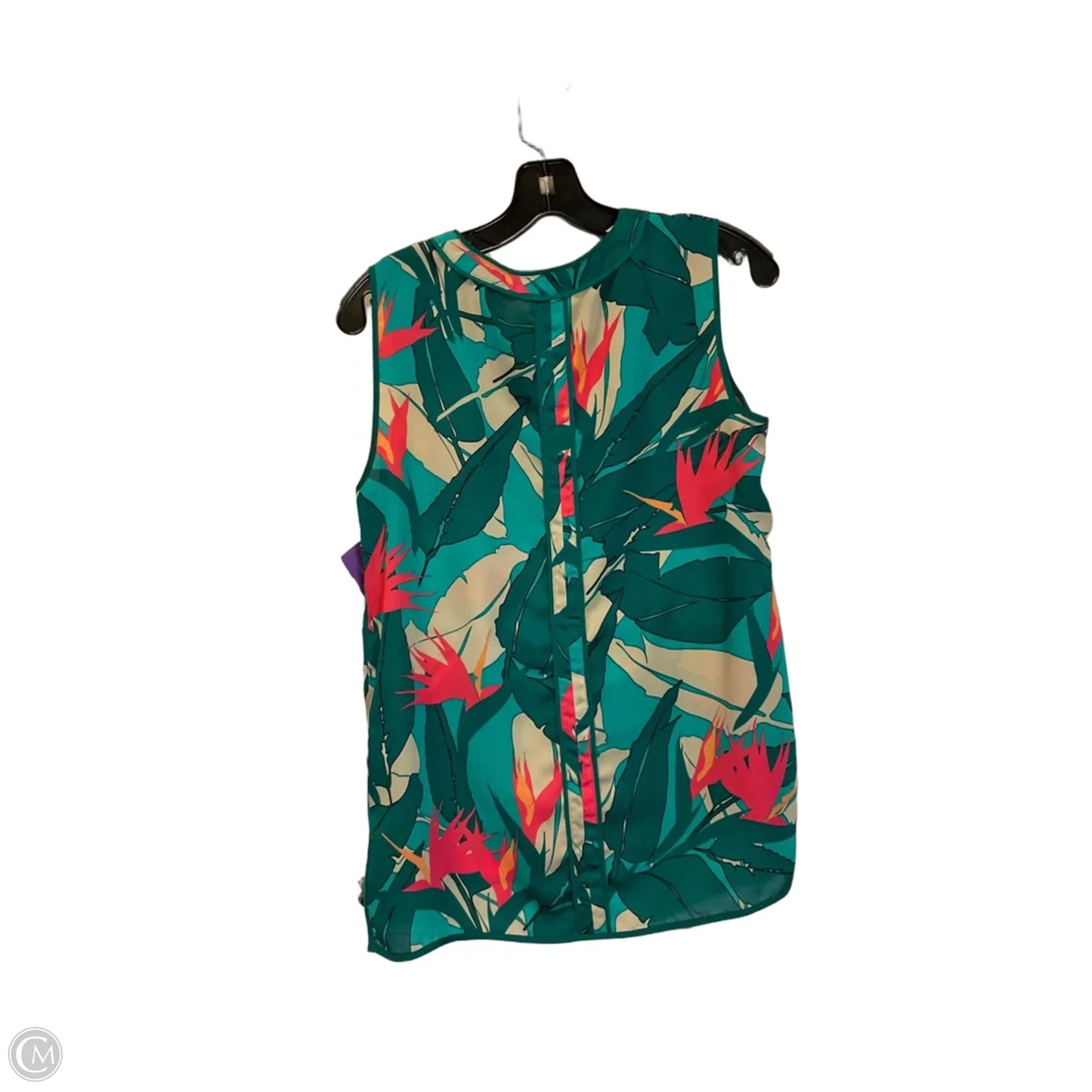 Top Sleeveless By Liz Claiborne In Green, Size: S