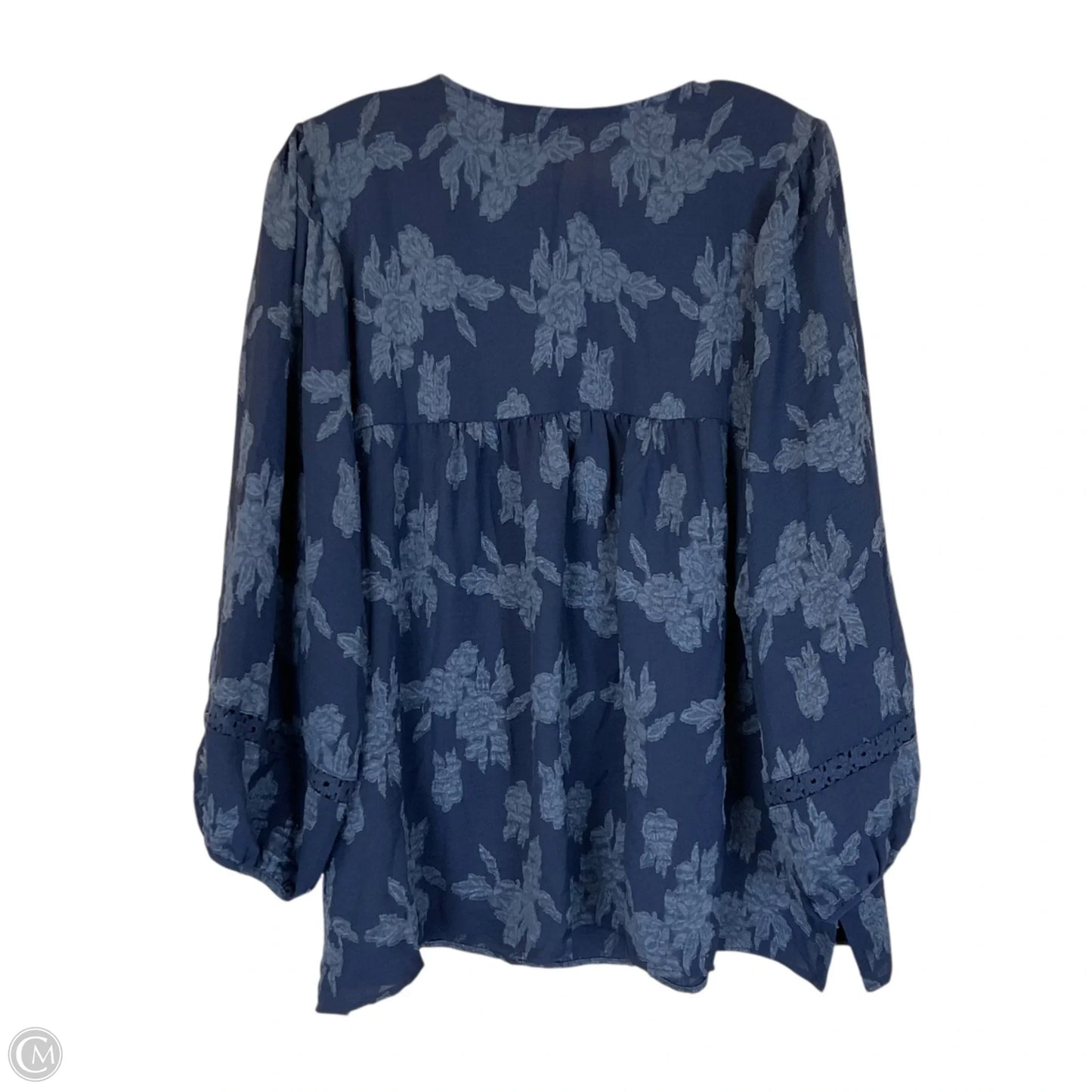 Top Long Sleeve By Maurices In Blue, Size: 2x