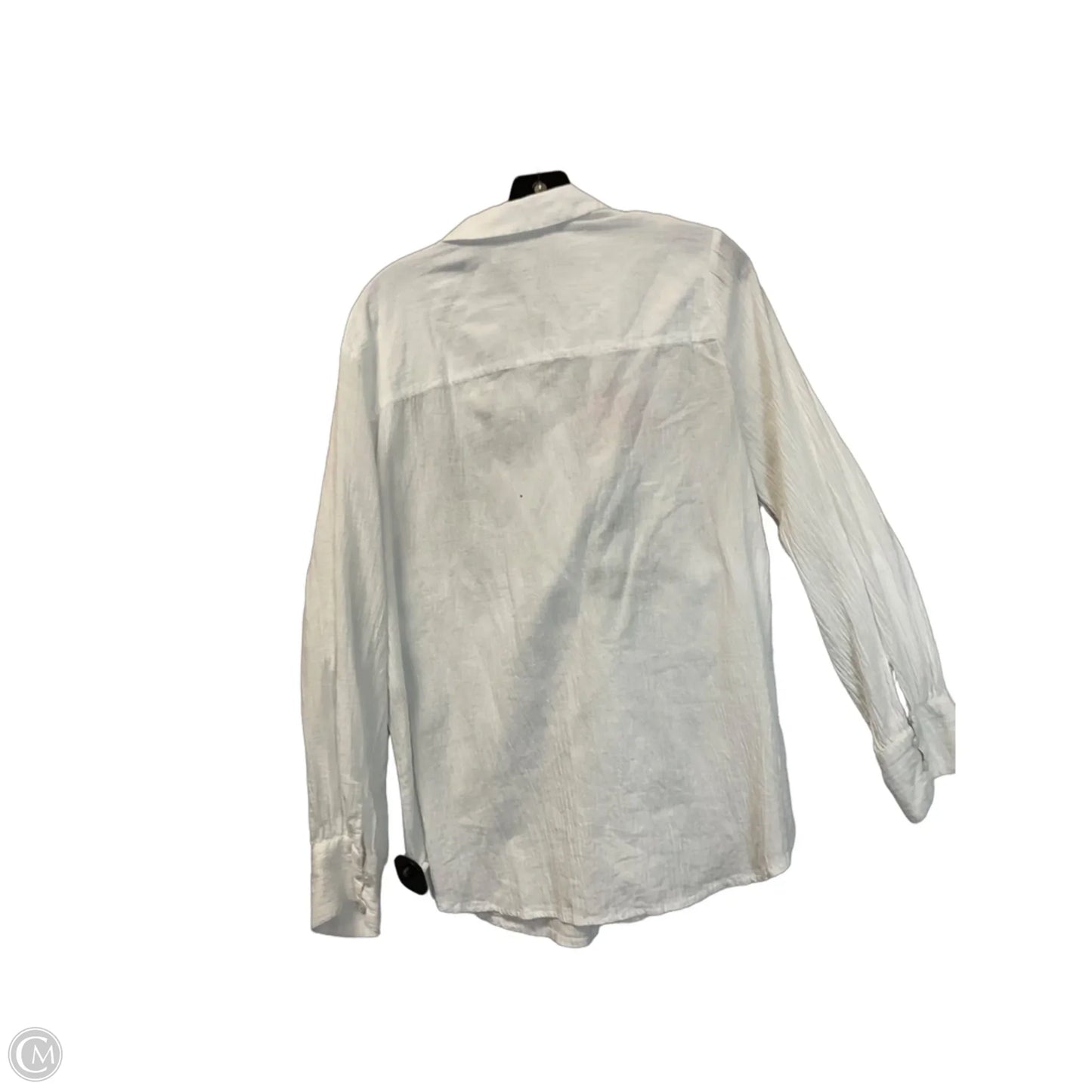 Top Long Sleeve By Chicos In White, Size: 12