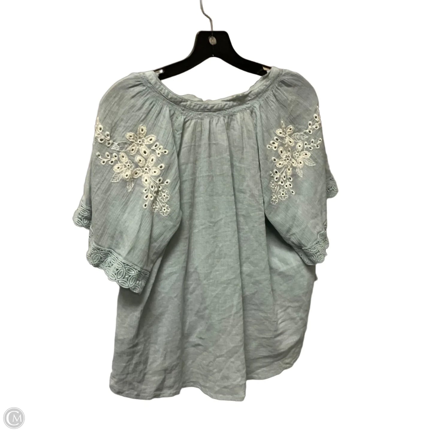 Top Short Sleeve By Free People In Blue, Size: Xs