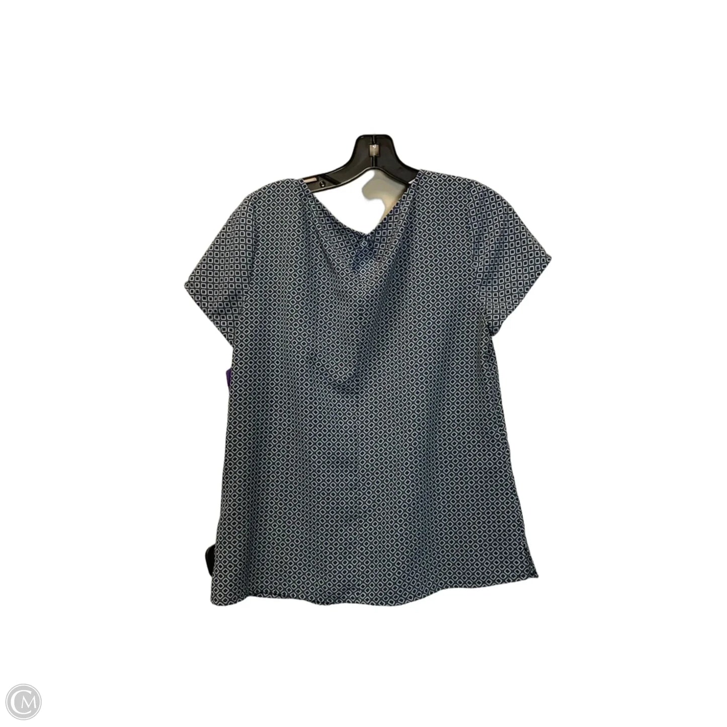 Top Short Sleeve By Brooks Brothers In Blue & Green, Size: 12