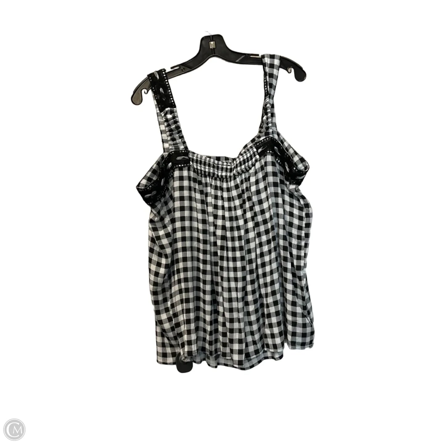Top Sleeveless By Torrid In Black & White, Size: 2