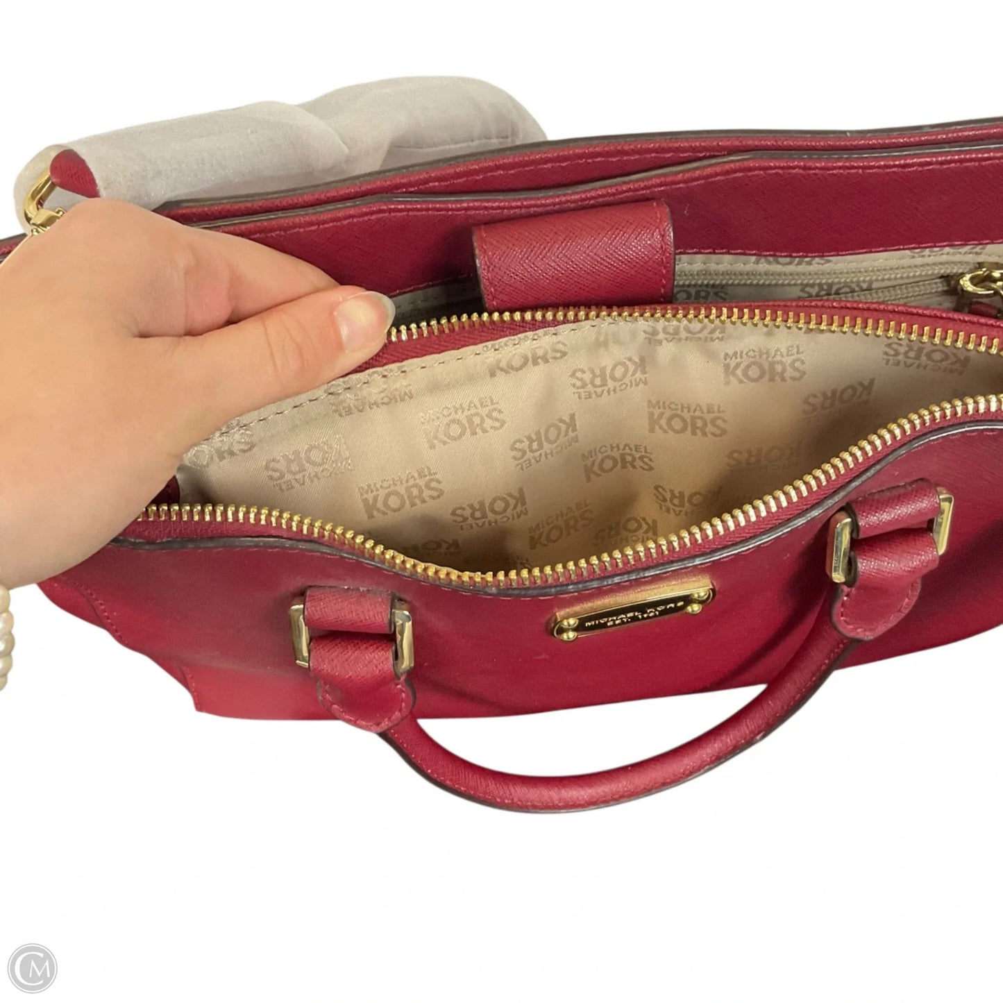 Crossbody Designer By Michael Kors, Size: Medium