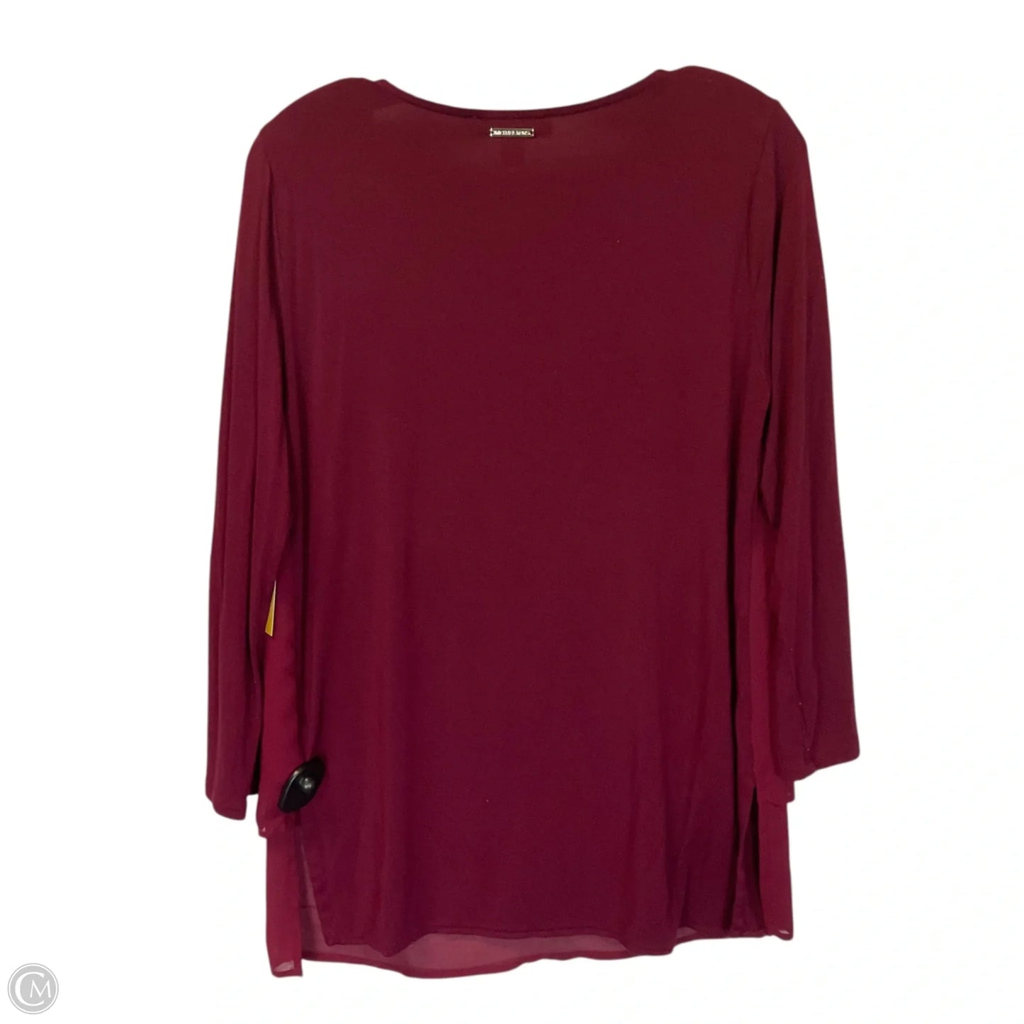 Top Long Sleeve By Michael By Michael Kors In Red, Size: M