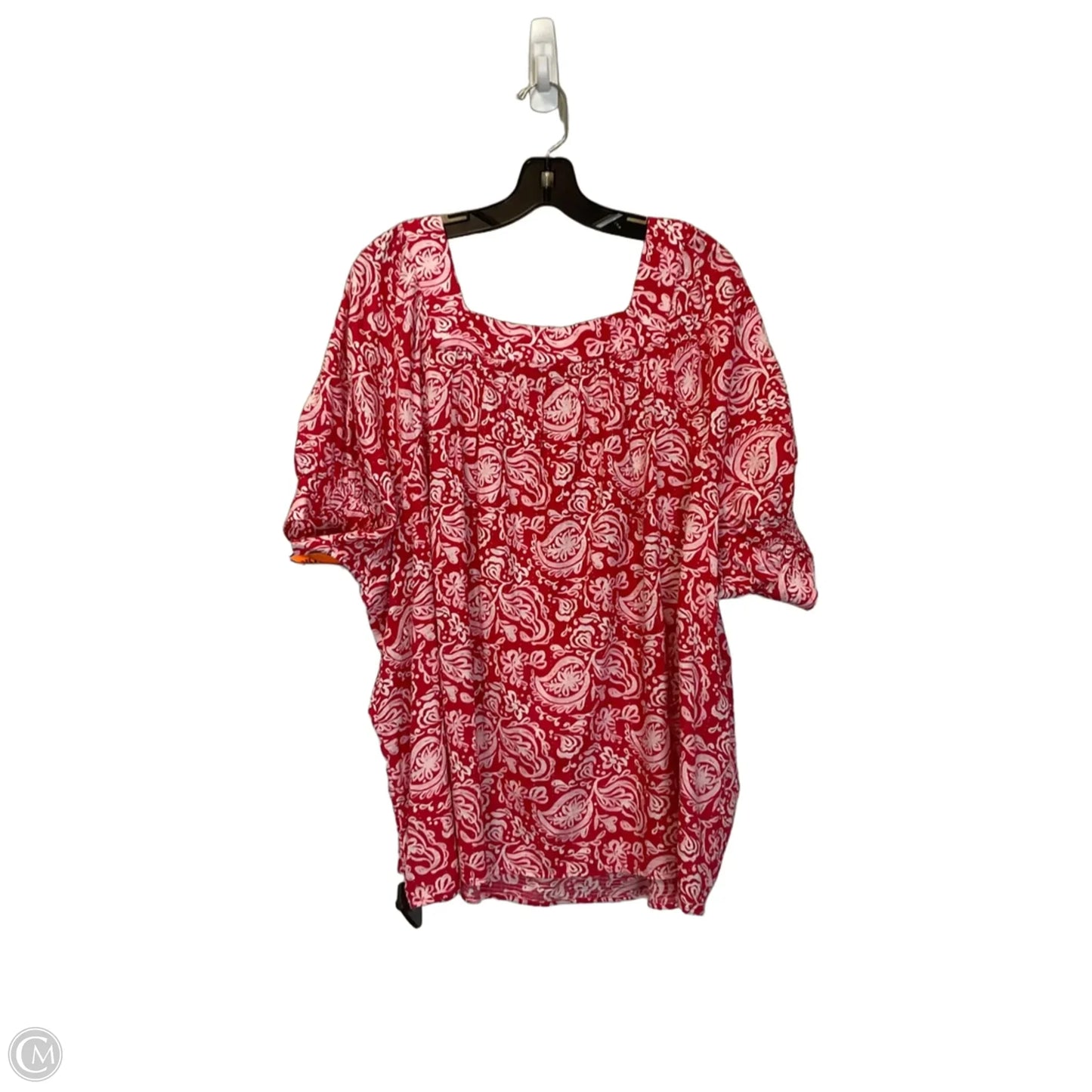 Top Short Sleeve Basic By Lane Bryant In Red, Size: Xxl