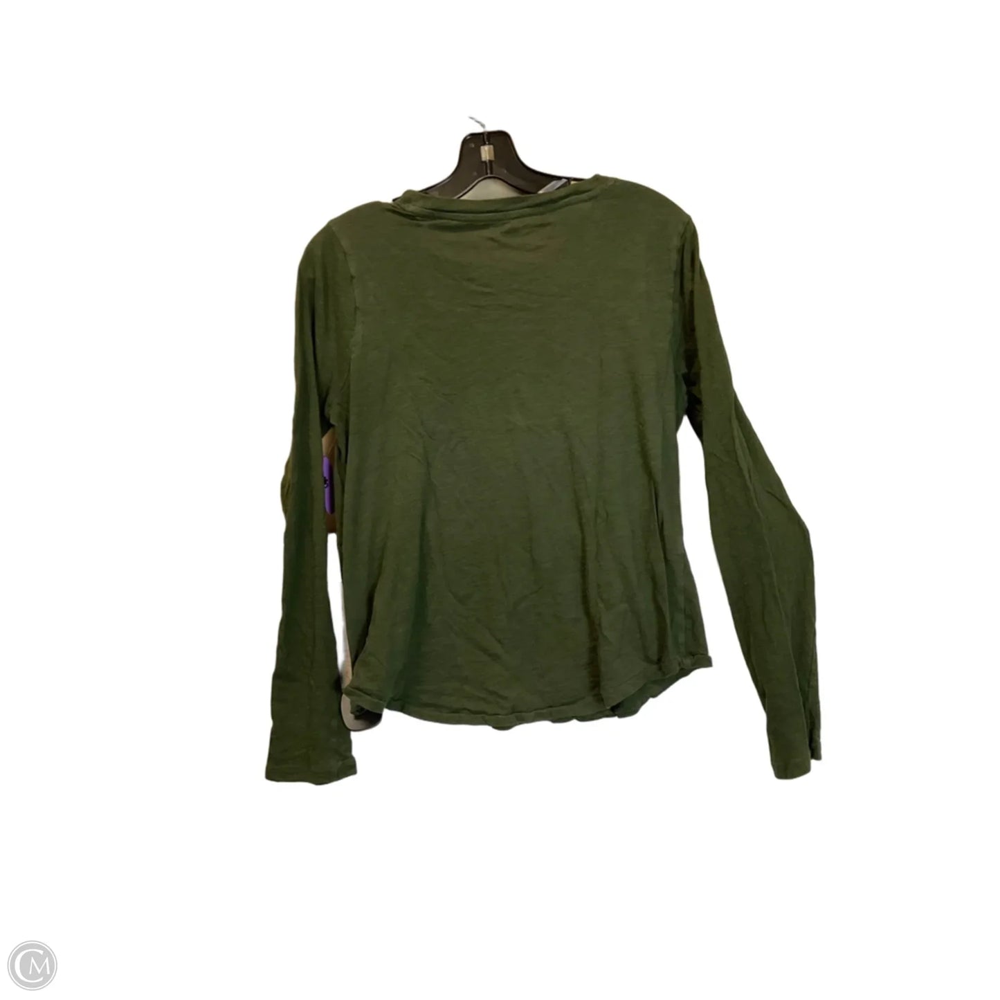 Top Long Sleeve Basic By Madewell In Green, Size: M