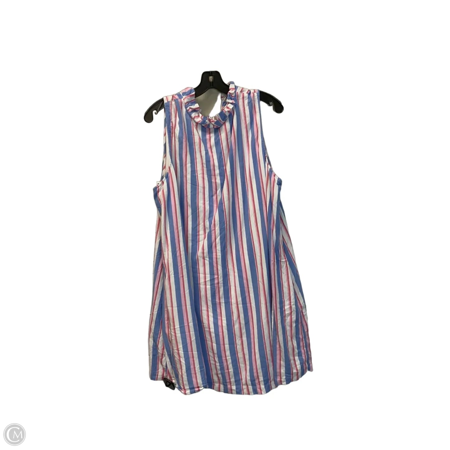Dress Casual Short By Crown And Ivy In Blue & Red & White, Size: 3x