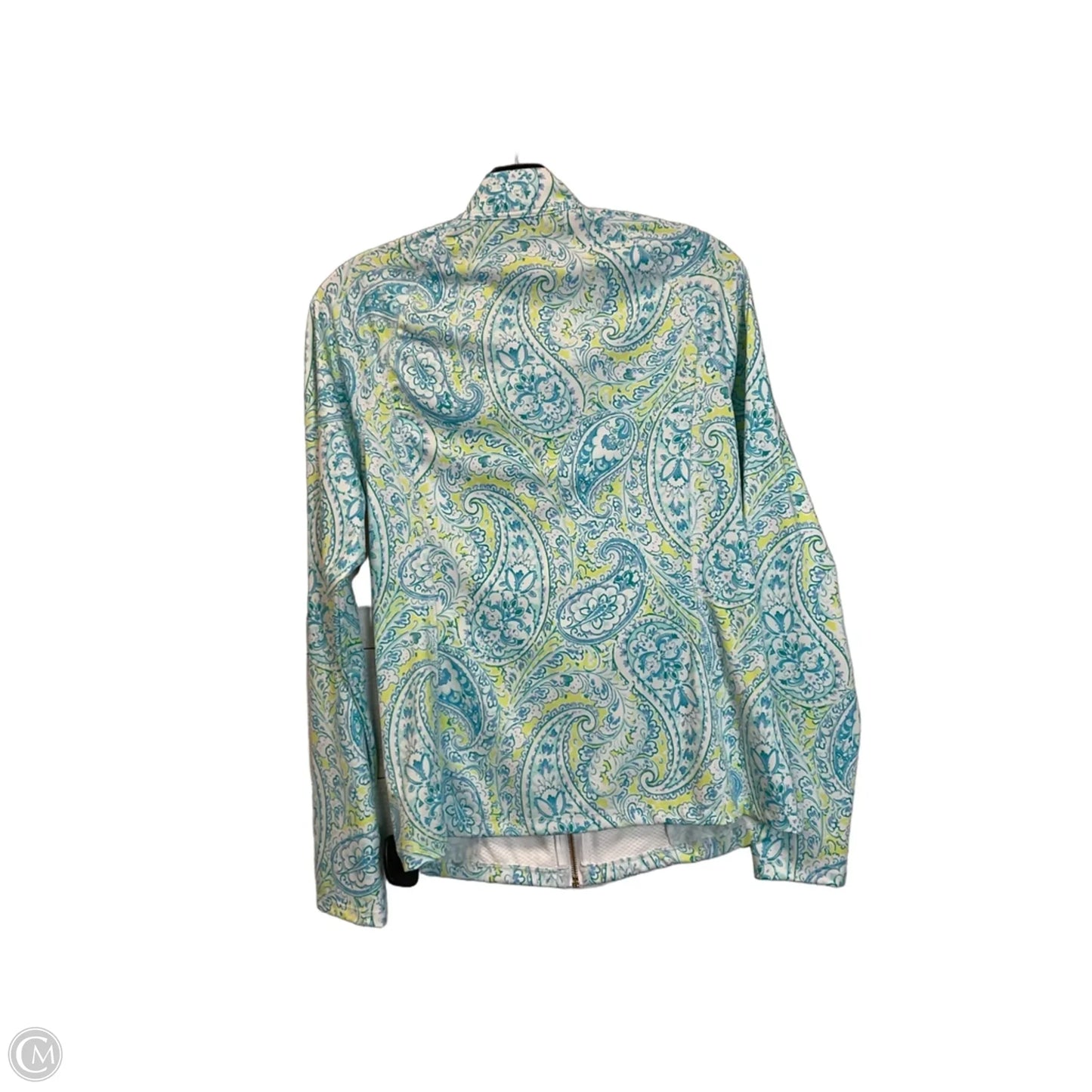 Athletic Top Long Sleeve Collar By Sigrid Olsen In Blue, Size: M