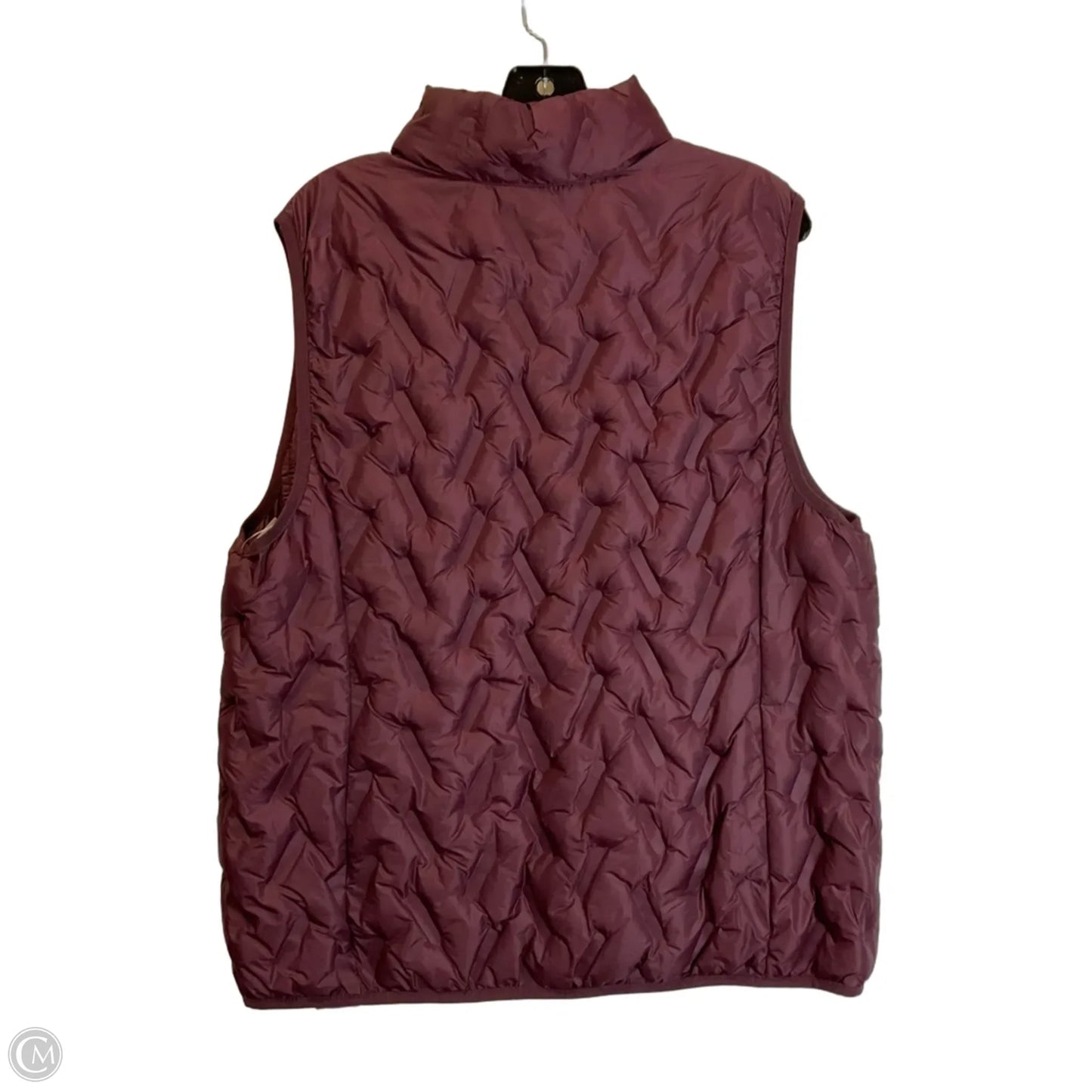 Vest Puffer & Quilted By Tangerine In Purple, Size: Xxl