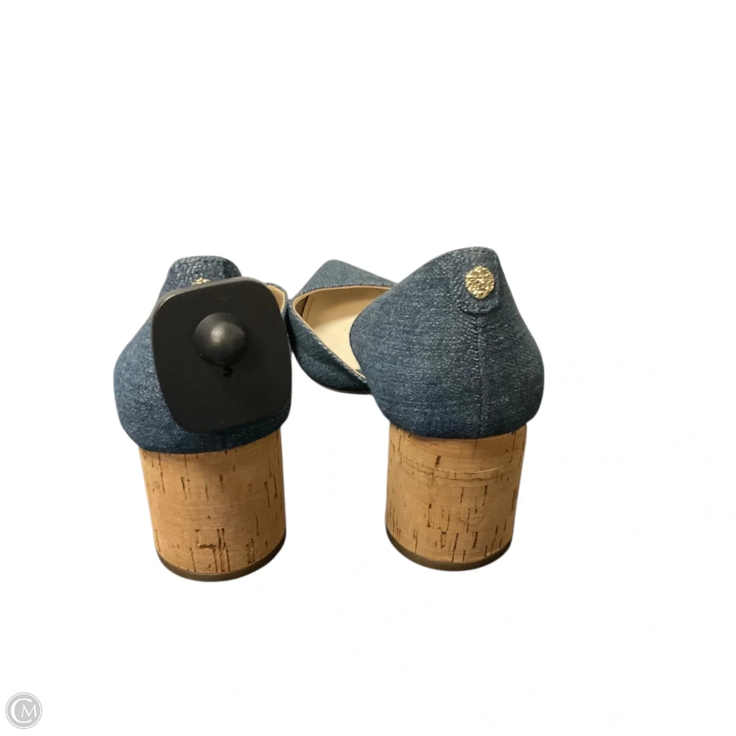 Shoes Heels Block By Anne Klein In Blue Denim, Size: 8