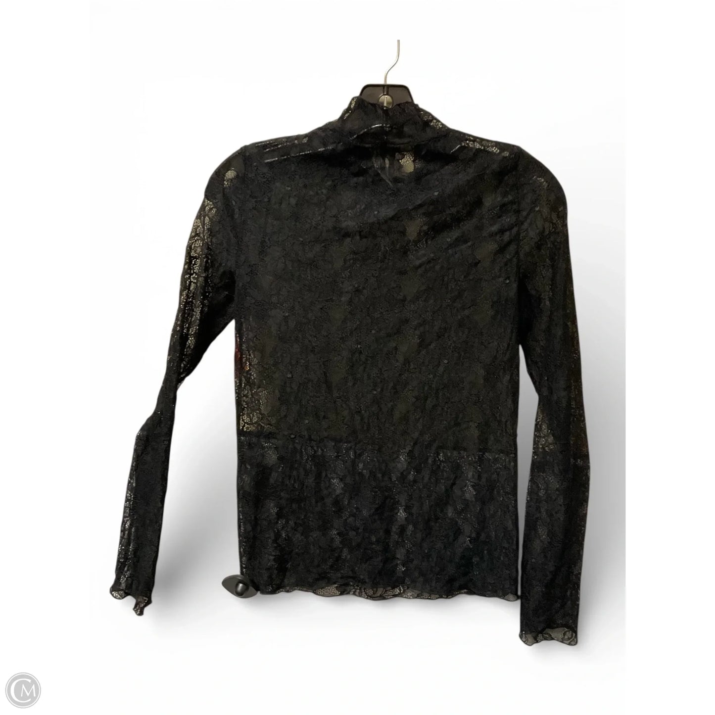 Top Long Sleeve By Anthropologie In Black, Size: M