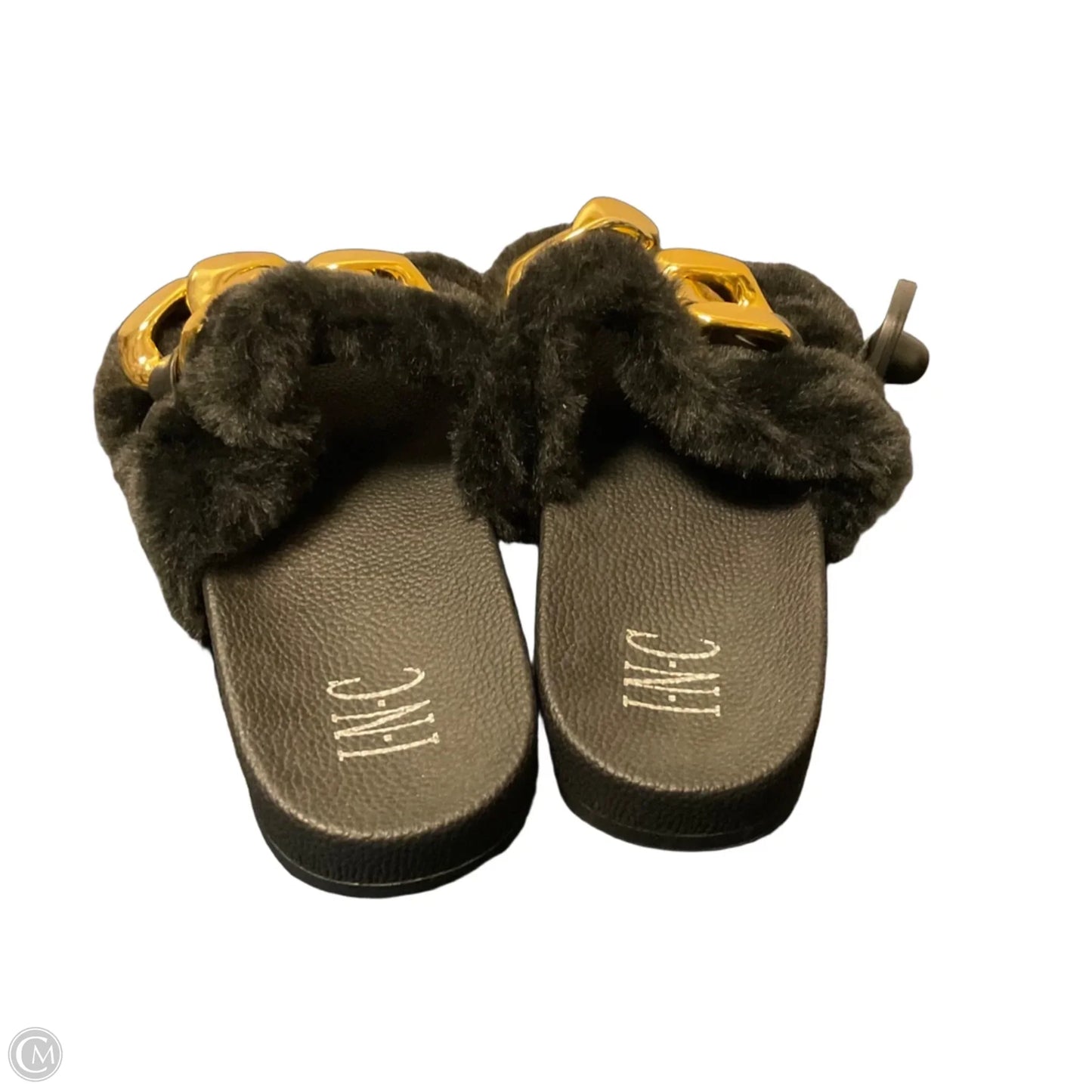 Sandals Flip Flops By Inc In Black, Size: 8