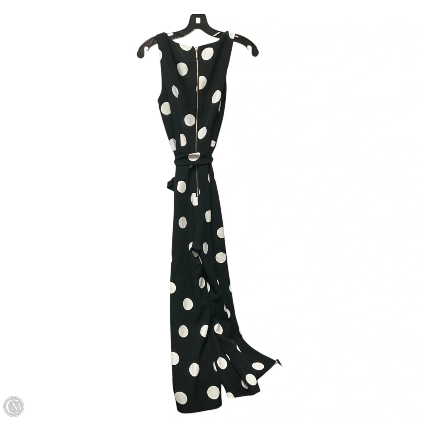 Jumpsuit Designer By Karl Lagerfeld In Polkadot Pattern, Size: 4