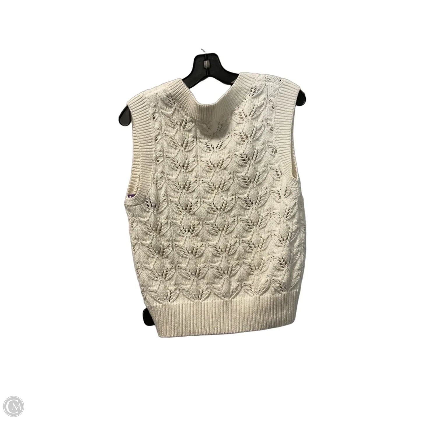 Top Sleeveless By Loft In Cream, Size: S