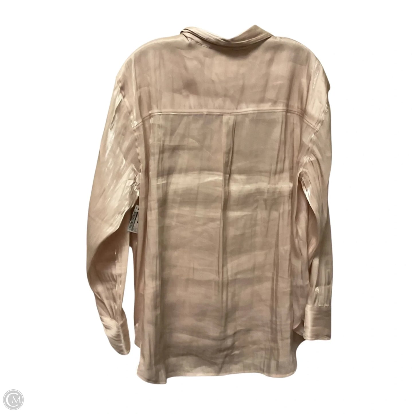 Top Long Sleeve By Anthropologie In Gold, Size: L