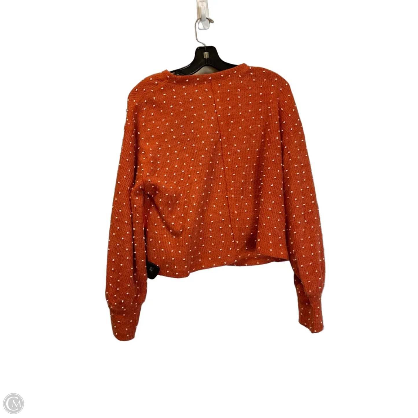 Top Long Sleeve By New In In Orange, Size: S