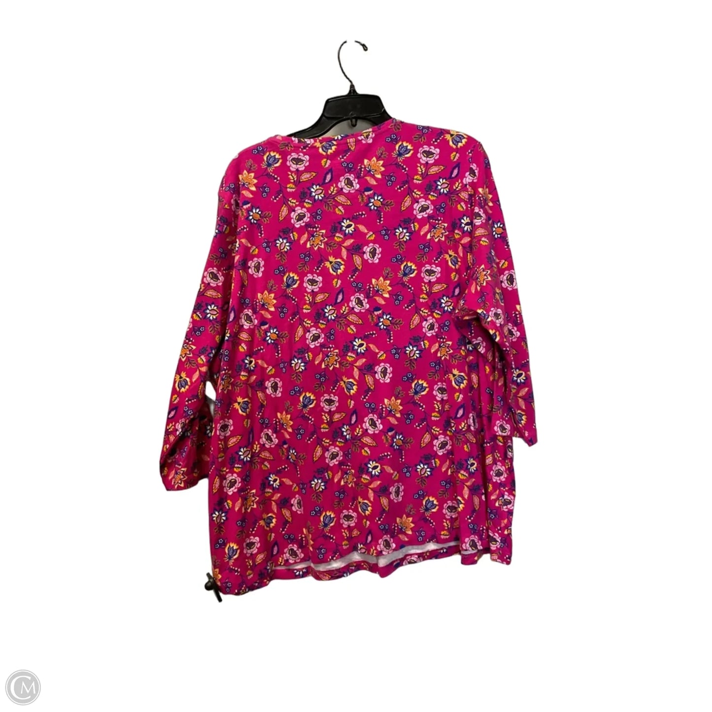 Top Short Sleeve By Kim Rogers In Pink, Size: 3x