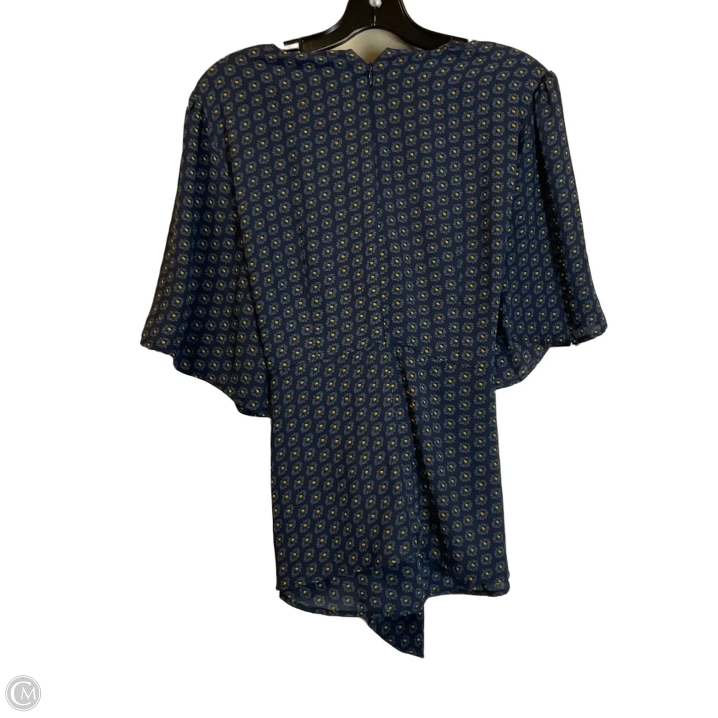 Top Short Sleeve By Ann Taylor In Navy, Size: M