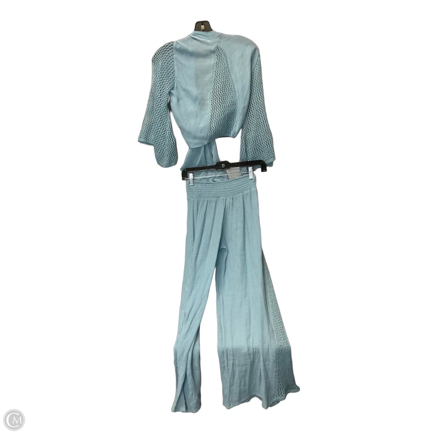 Pants Set 2pc By Elan In Blue, Size: S