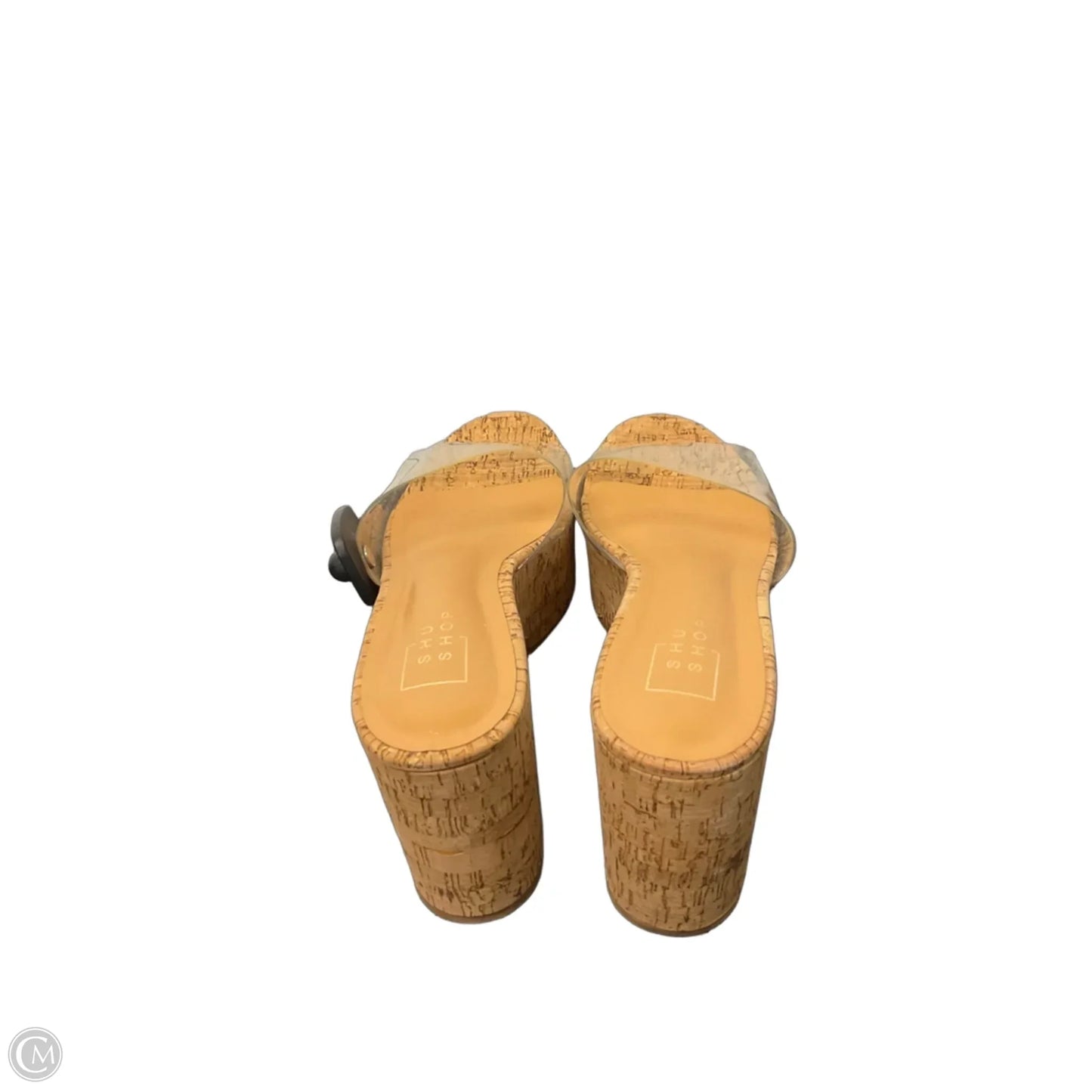 Sandals Heels Block By Shu Shop In Tan, Size: 10