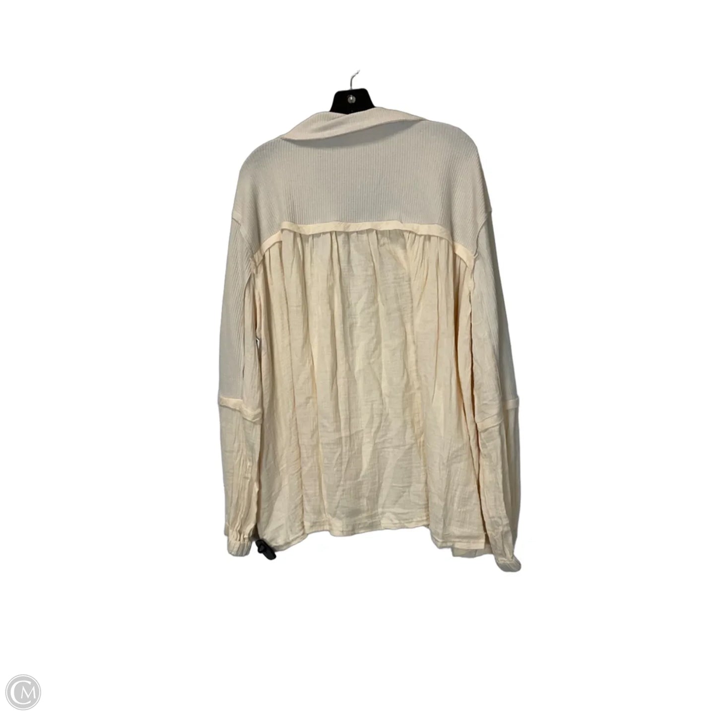 Top Long Sleeve By Fantastic Fawn In Beige, Size: L
