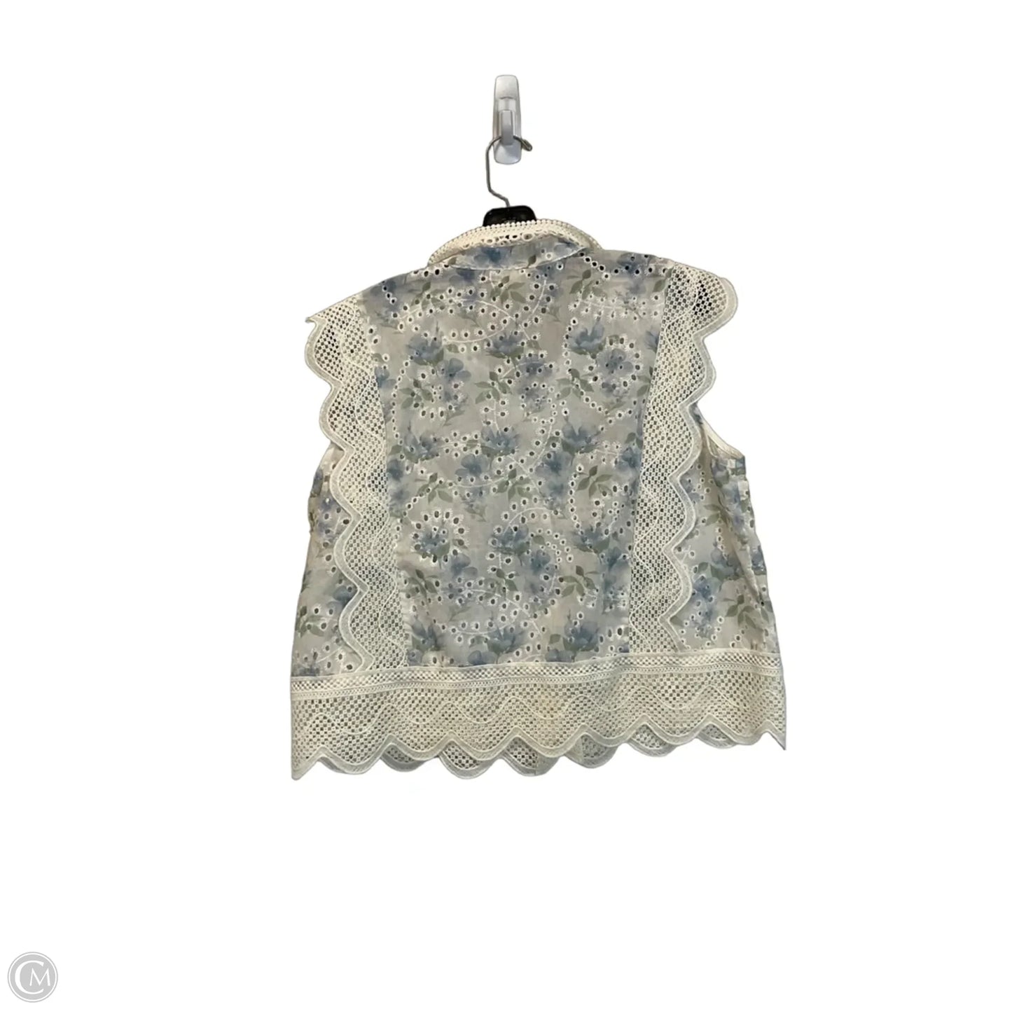 Top Sleeveless By Ultra Pink In Cream, Size: L
