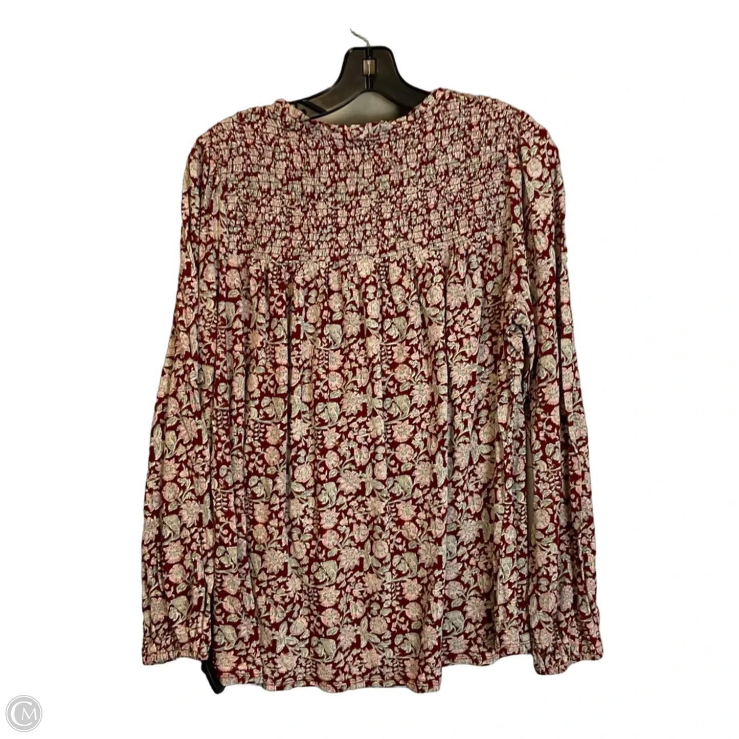 Top Long Sleeve By Wonderly In Floral Print, Size: M