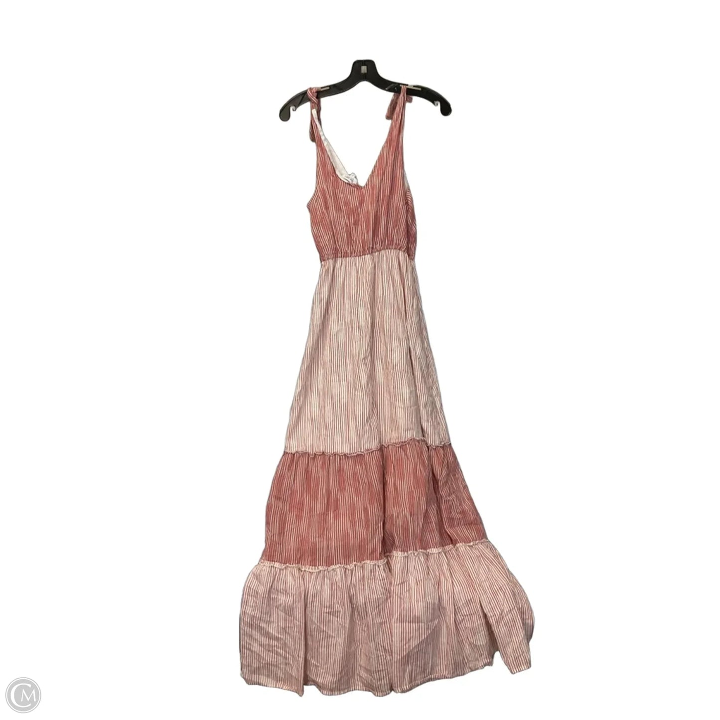 Dress Casual Maxi By True Craft In Pink & White, Size: Xs