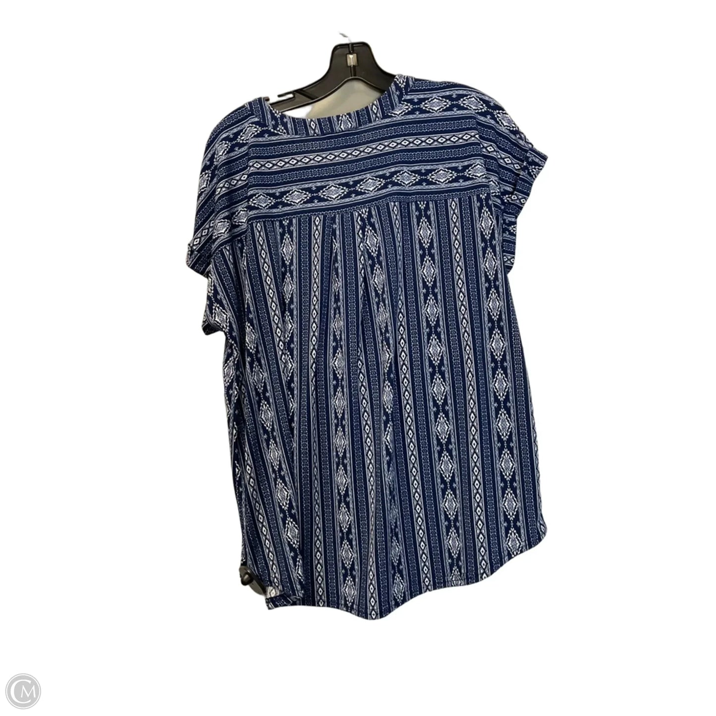 Top Short Sleeve By Clothes Mentor In Blue, Size: Xl