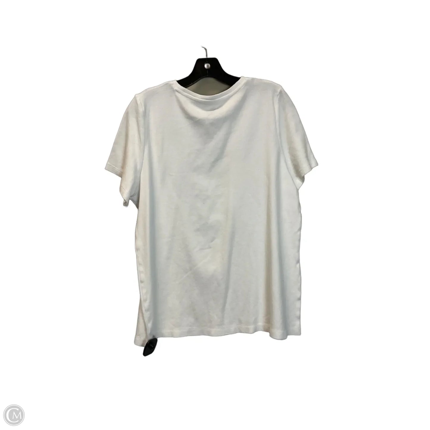 Top Short Sleeve Basic By Kim Rogers In White, Size: Xl