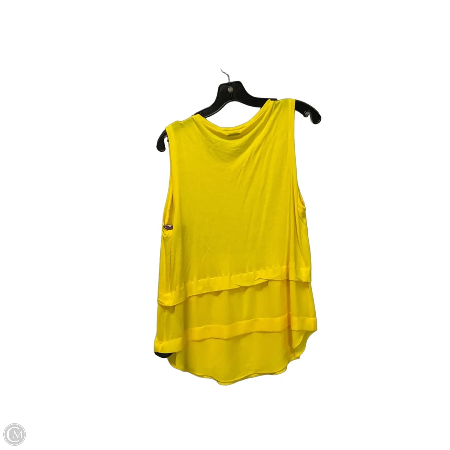 Top Sleeveless By Michael By Michael Kors In Yellow, Size: L