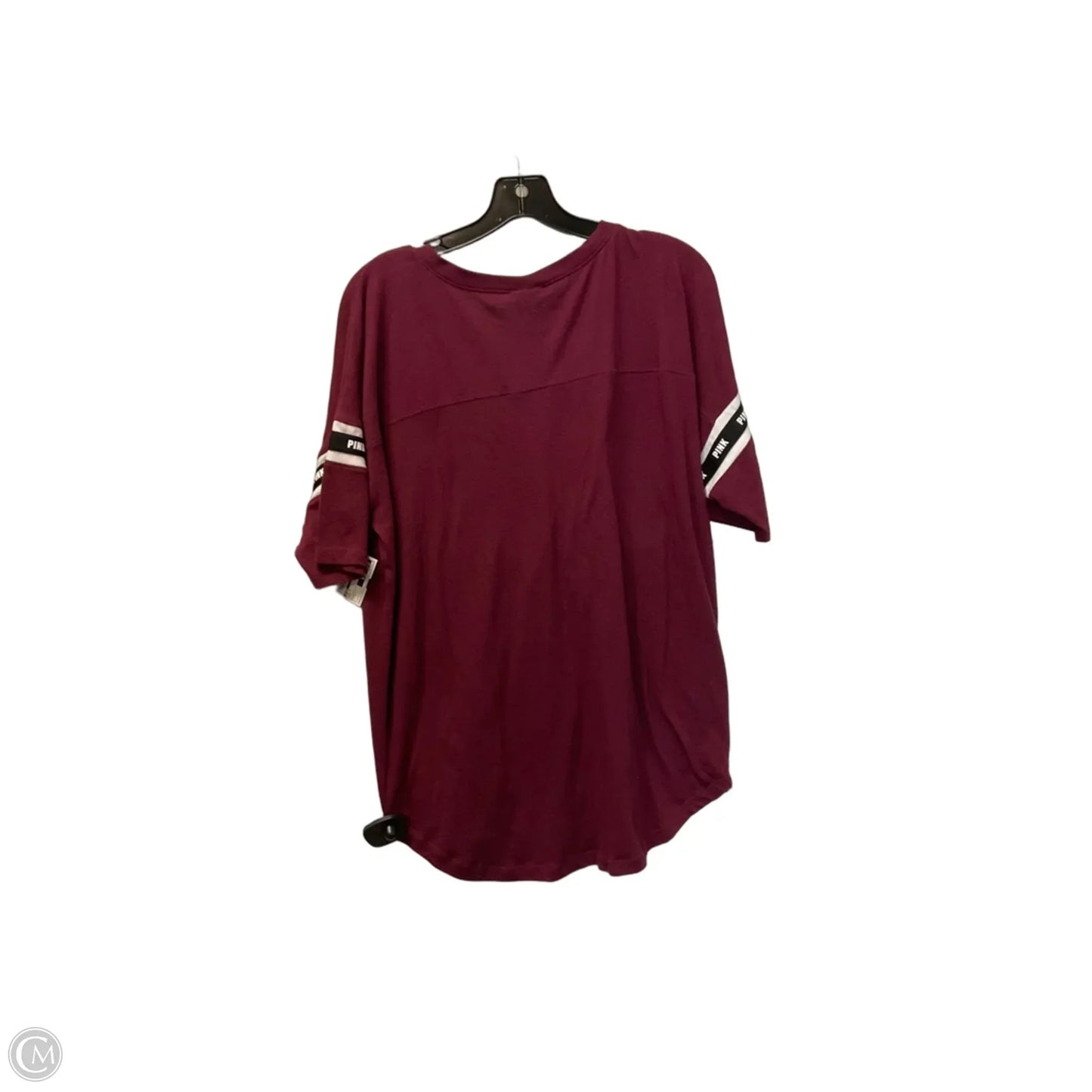 Top Short Sleeve By Pink In Red, Size: L