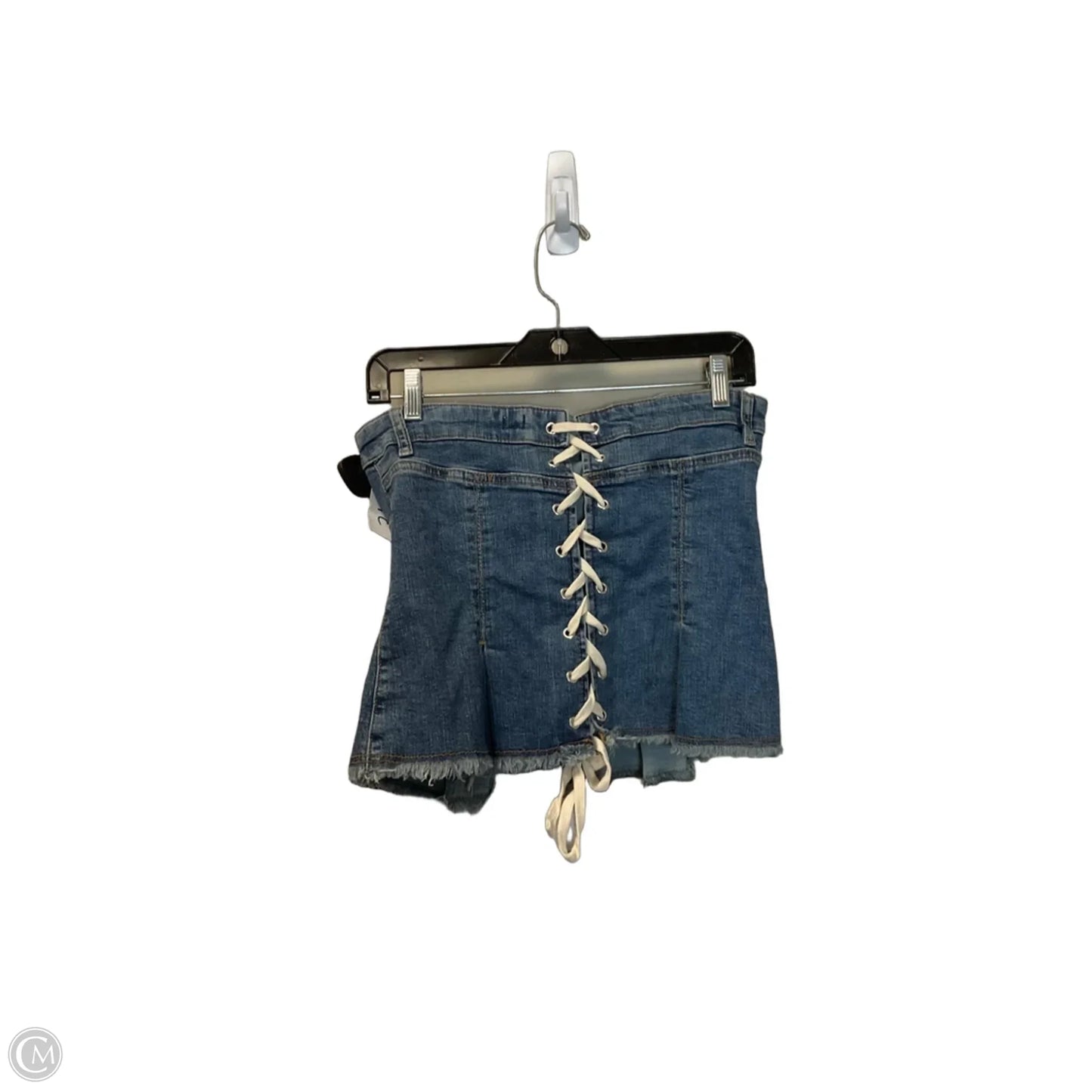 Skirt Mini & Short By Bdg In Blue Denim, Size: M