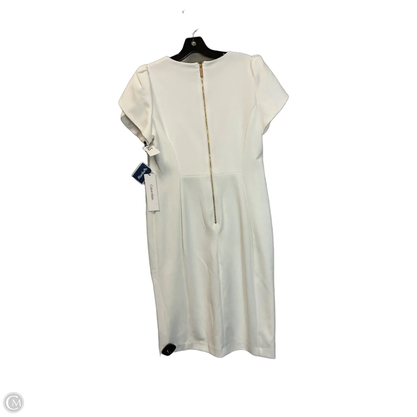 Dress Casual Short By Calvin Klein In Cream, Size: 10
