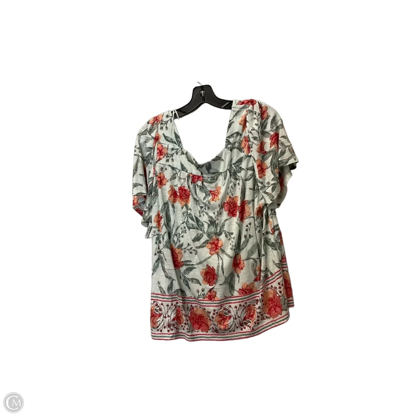 Top Short Sleeve By Lucky Brand In Green, Size: L