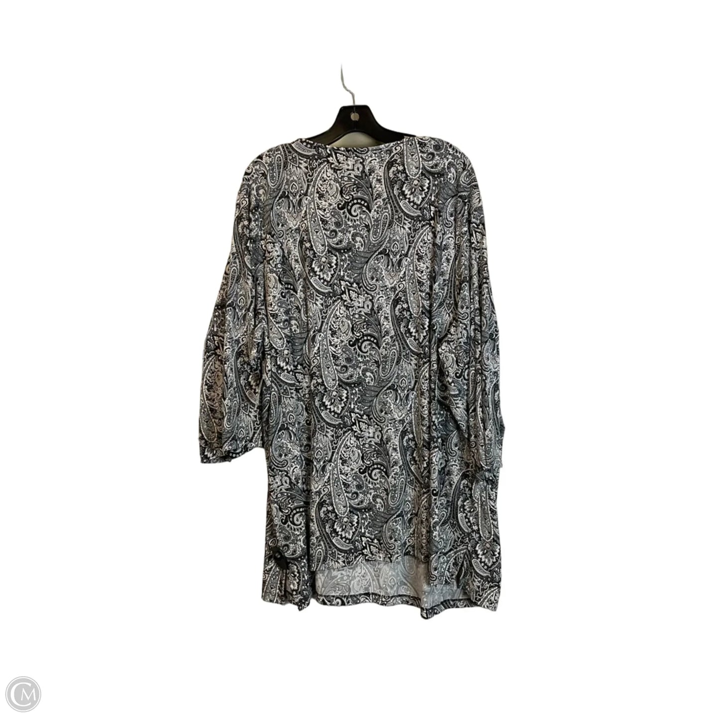 Top Long Sleeve By Catherines In Paisley Print, Size: 4x