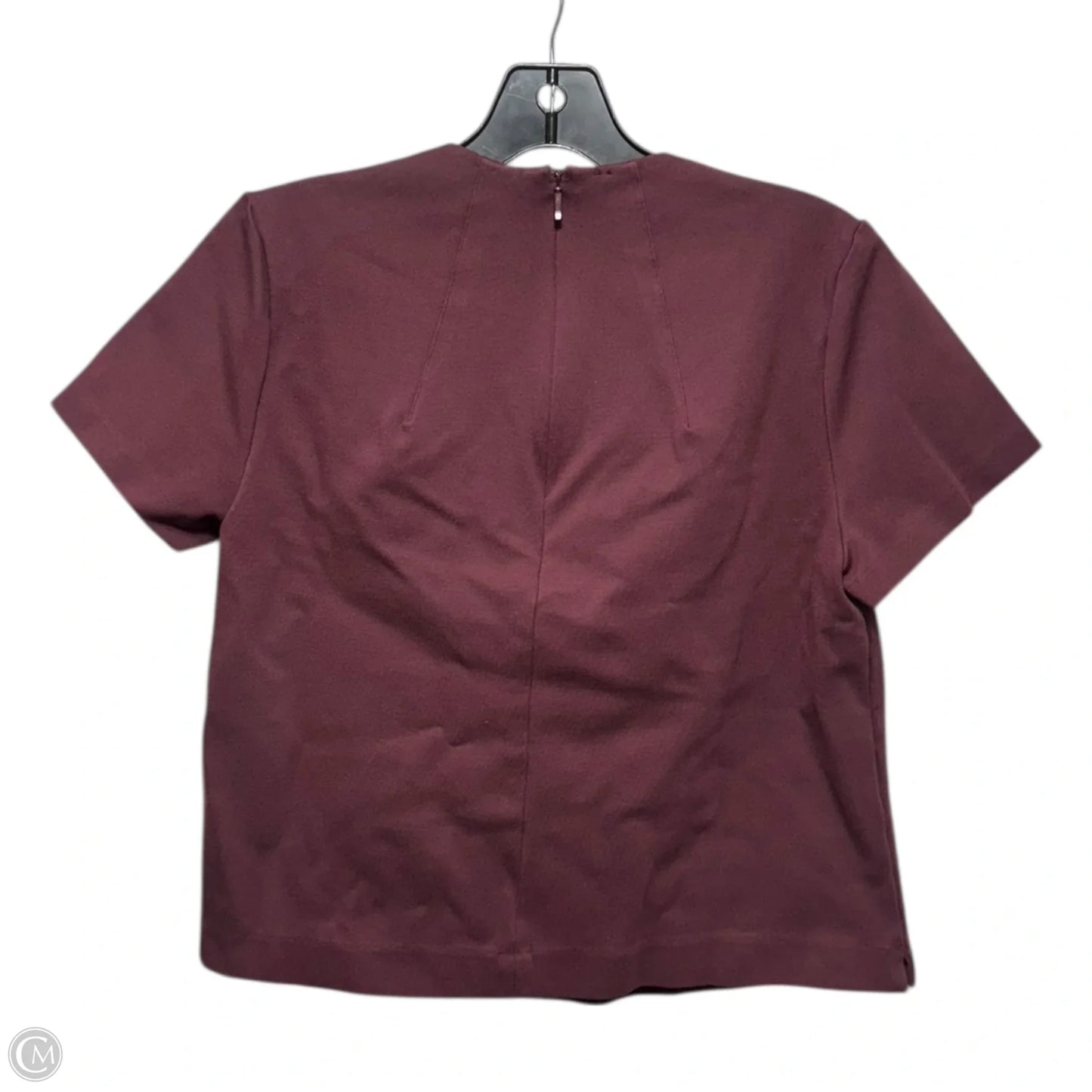 Top Short Sleeve By Spanx In Maroon, Size: M