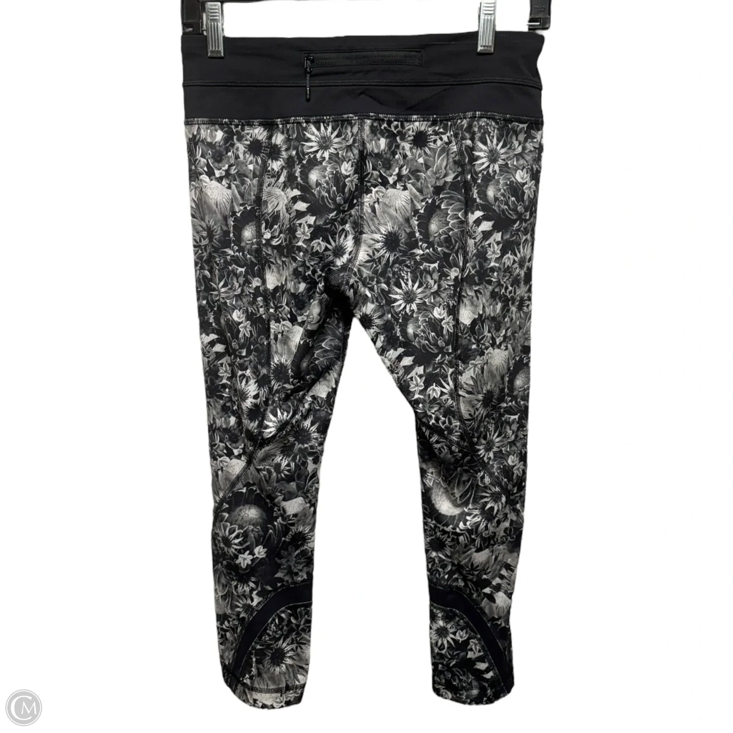 Athletic Capris By Lululemon In Floral Print, Size: 6