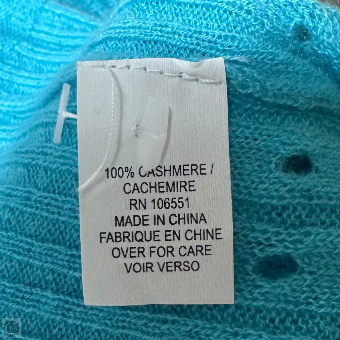 Cashmere Knit Mini Dress By Calypso St Barth In Aqua, Size: M