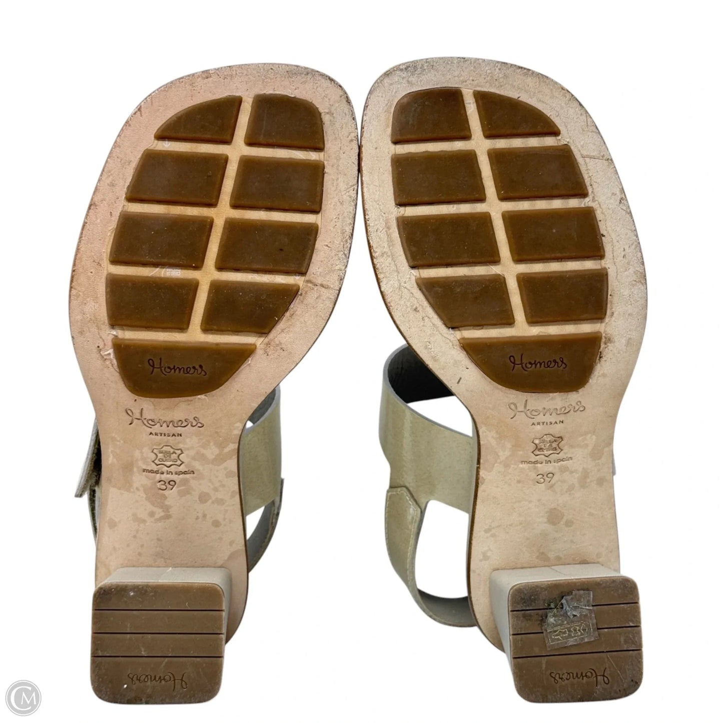 Pina Heeled Sandals By Homers In Cream, Size: 8.5