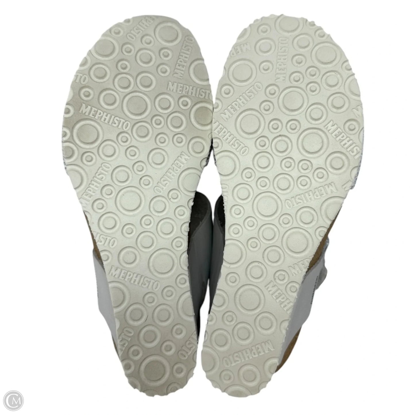 Sandals Heels Wedge By Mephisto In Silver, Size: 5.5