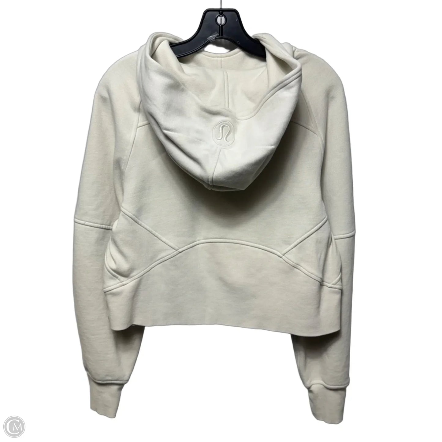 Sweatshirt Hoodie By Lululemon In Cream, Size: XS/S