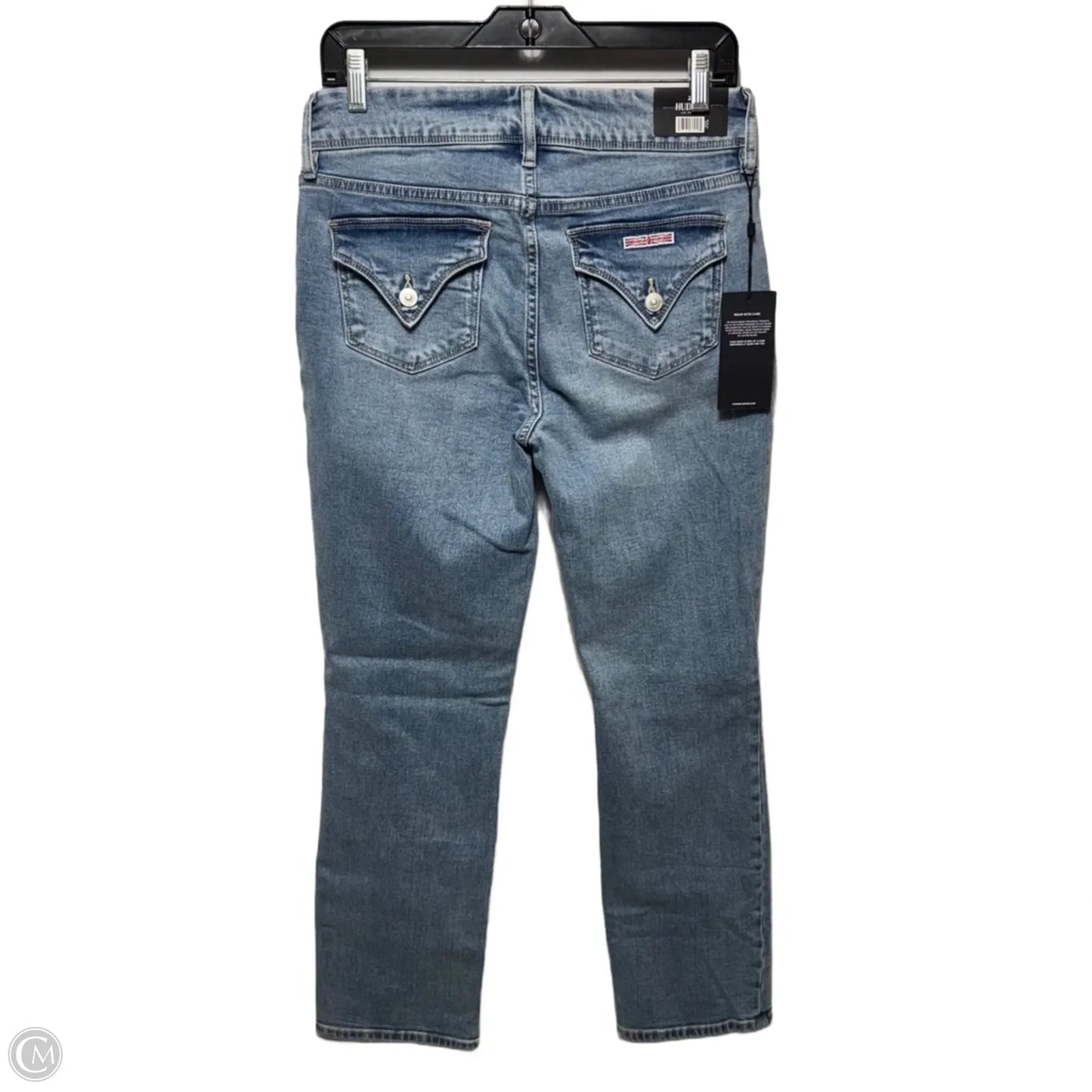 Jeans Straight By Hudson In Blue Denim, Size: 8