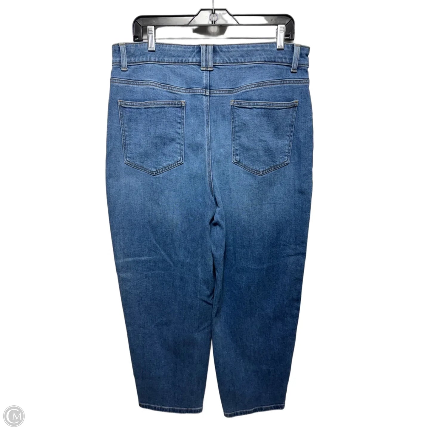Relaxed Barrel Jeans By Talbots In Blue Denim, Size: 12