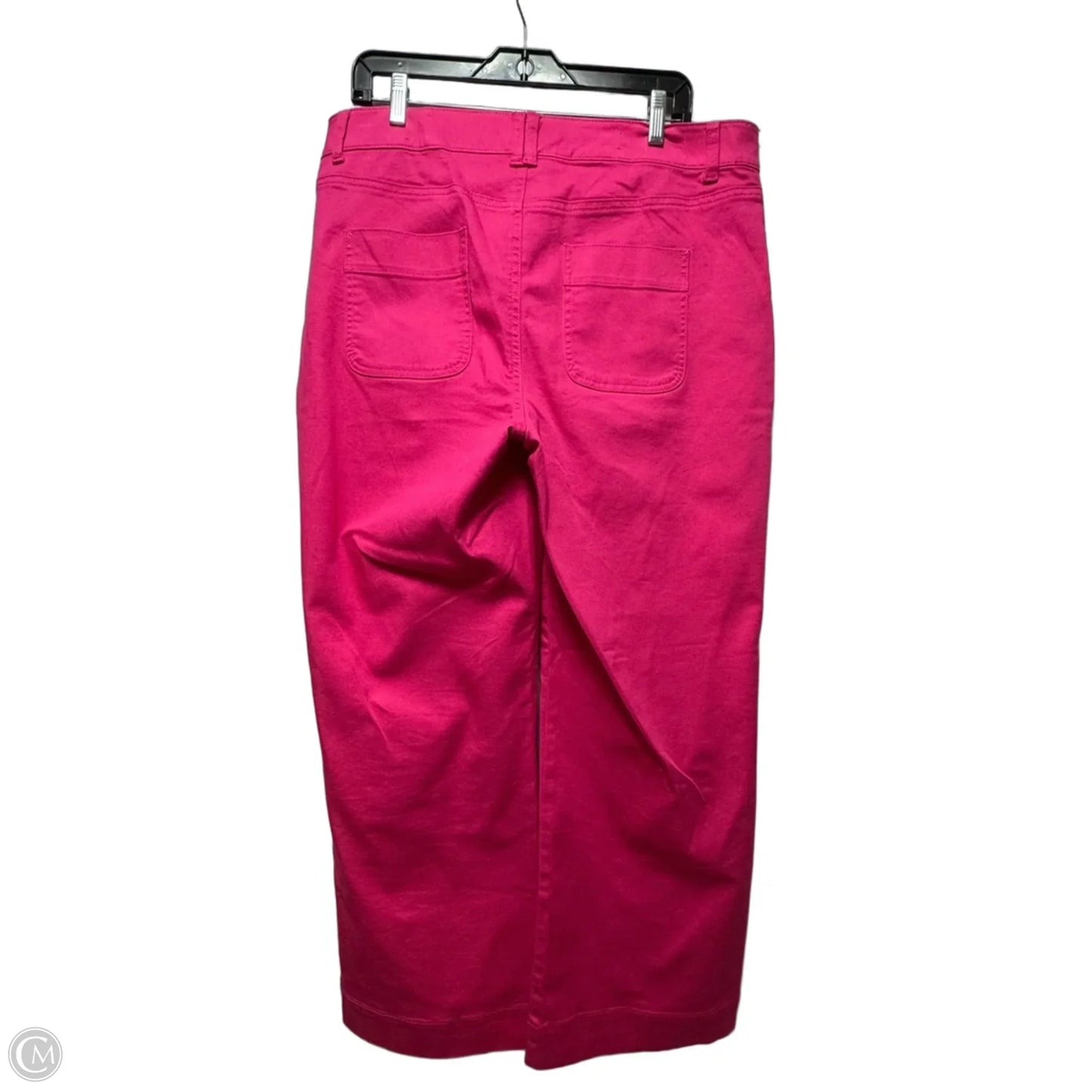 Jeans Wide Leg By Talbots In Pink Denim, Size: 14