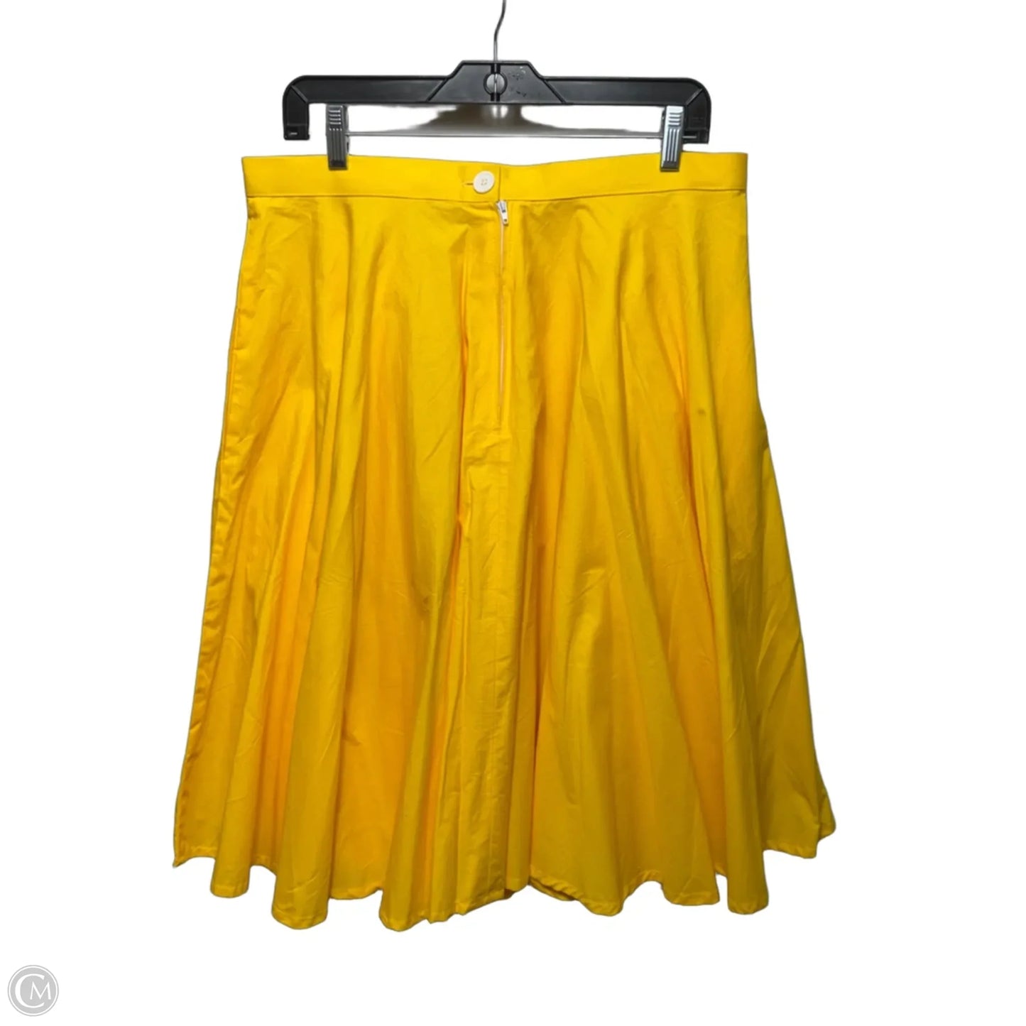 Circle Midi Skirt By Magnolia Park In Yellow, Size: XL