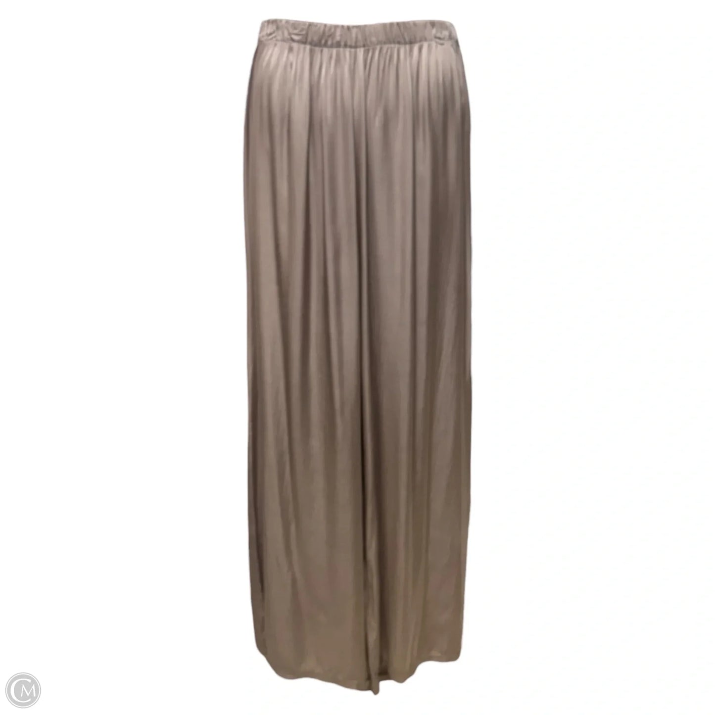 Silk Blend 2 Piece Lounge Set By CobbleStone In Taupe, Size: L/XL