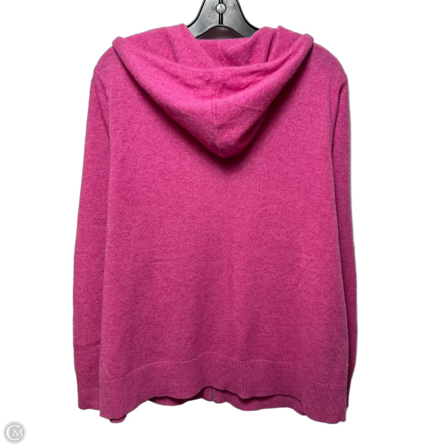 Hooded Sweater Cardigan Cashmere By Bloomingdales In Pink, Size: Xxl