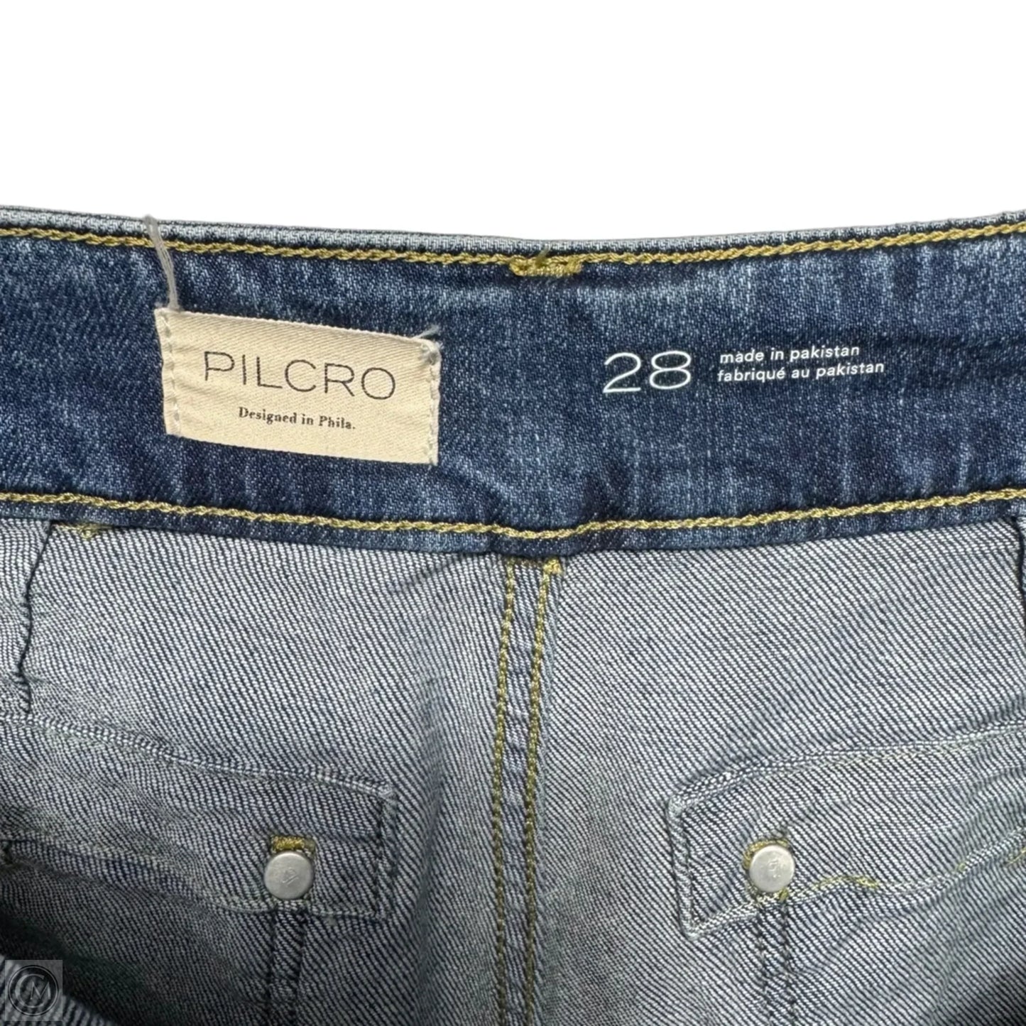 Jeans Straight By Pilcro In Blue Denim, Size: 6/28
